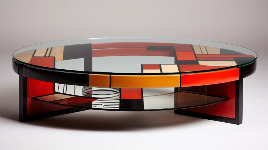 שולחן שנוצר ב AI בהשראת: Le Corbusier